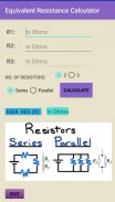 Equivalent Resistance Calculator screenshot 0