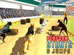 Chó đua Stunt & Chuyển 3D Sim screenshot 8