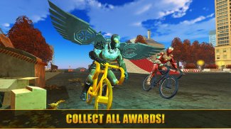 Superheroes Happy Bike Race - Two Extreme Wheels screenshot 3