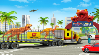 Dino Animal Transporter Truck screenshot 2