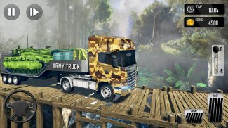 Army Truck Driving 3D Simulator Offroad Cargo Duty screenshot 2