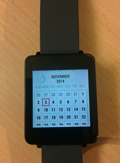 Calendar for best sale android wear