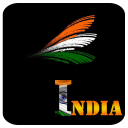 Indian flag Letters Alphabet Icon