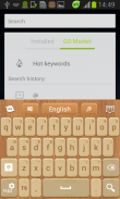 Wood Keyboard Go Theme screenshot 1