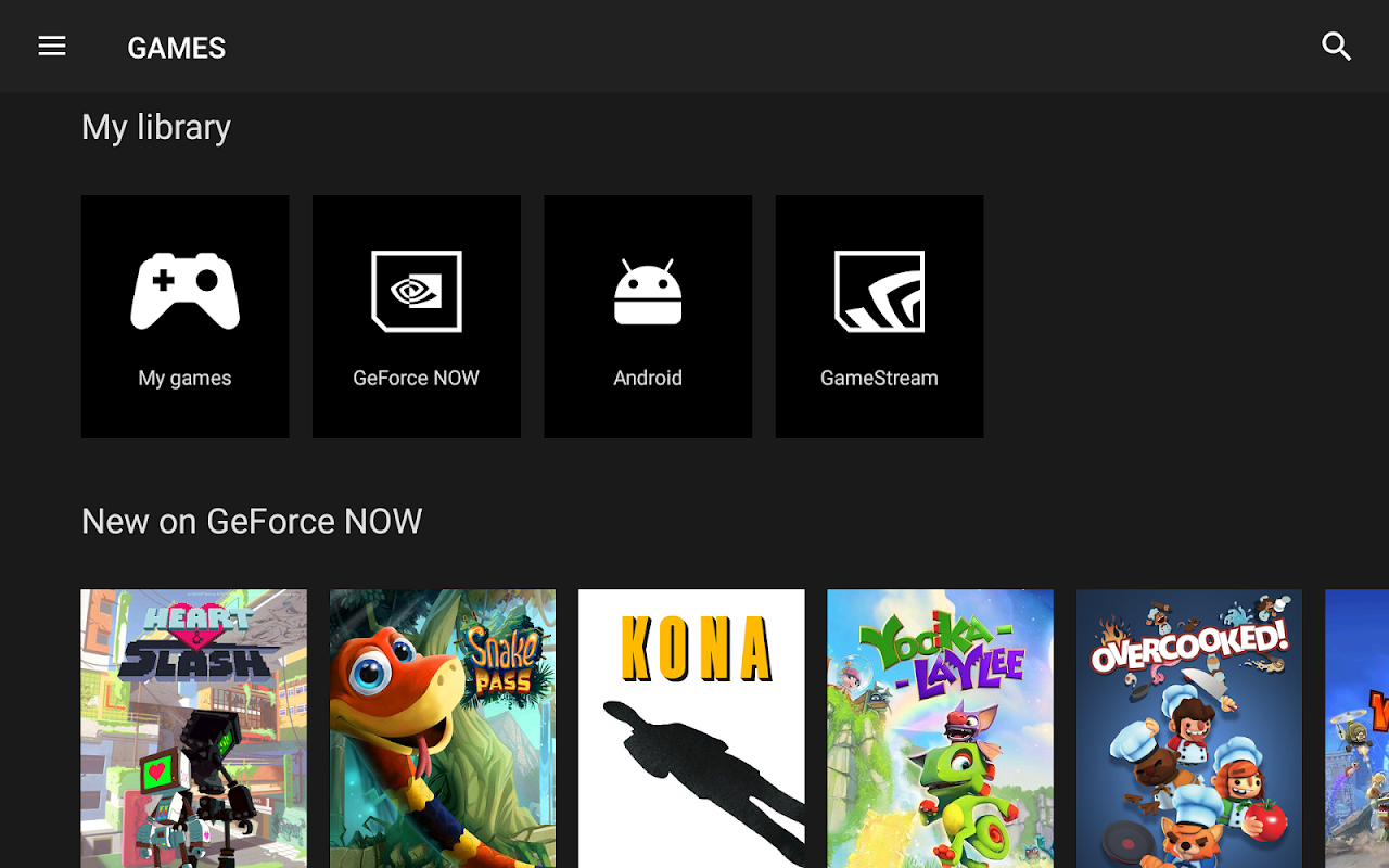 nvidia geforce games apk