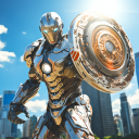 Captain Super hero iron game Icon