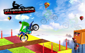 Mega Ramp Bike Impossible Stunt Race screenshot 1