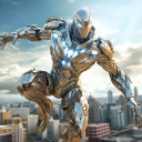 robot guerra hierro superhéroe Icon