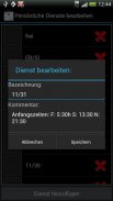 Schichtplan (Dienstplan) screenshot 2