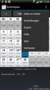 Schichtplan (Dienstplan) screenshot 1