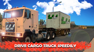 Offroad Cargo Truck Mountain Driving Game 2017 screenshot 4