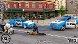 US Crazy Police Jeep Parker Mania 3D screenshot 0