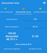 CalcForMe - discount, margin, markup, percentage screenshot 1