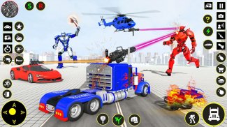 Robot Fire Fighter Rescue Truck screenshot 0