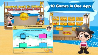 3 Juegos pirata Niños Grado screenshot 0