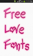 Free Love Fonts screenshot 0
