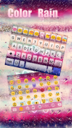 COLOR RAIN Emoji Keyboard Skin screenshot 1