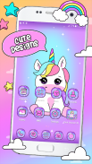 Pink Unicorn Phone Themes screenshot 0