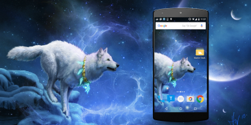 White Wolf Live Wallpaper screenshot 0