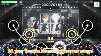 Utano☆Princesama: Shining Live - Game Ritme Musik screenshot 3