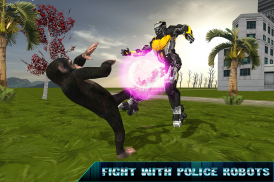 Flying Apes vs. Police Robot Survival screenshot 5