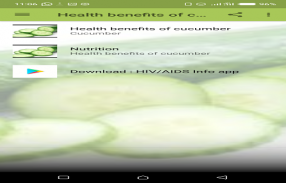 Health benefits of cucumber screenshot 2