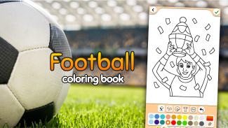 ฟุตบอลเกมระบายสีหนังสือ screenshot 3