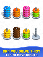 Donut Hoop Stack 3d Color Sort screenshot 3