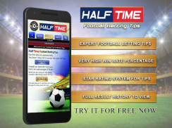 Half Time football betting tip screenshot 1