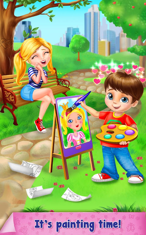 Игра Раскраски с блестками: принцессы - играть онлайн бесплатно