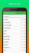 Simplest Shopping List screenshot 1