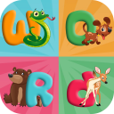 Animal word puzzle game