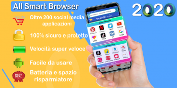 Smart Browser: - Tutte le app per social media screenshot 3