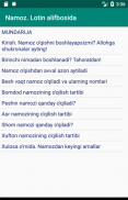 Namoz. Lotin alifbosida screenshot 1