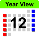 ปฏิทินปี Year View Icon