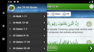 Al Quran Juz 29 Full Audio (Offline) screenshot 5