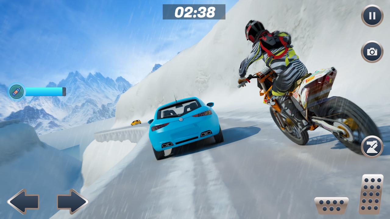 snow mountain bike racing mod apk