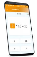 Multiplication tables - learn and play screenshot 0