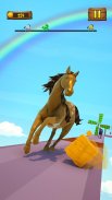 Con ngựa Buồn cười Cuộc đua 3D Trò chơi Kỳ lân screenshot 3