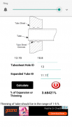 Tube Expansion Calculator screenshot 2