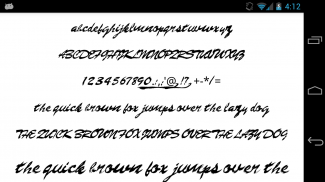 Fonts for FlipFont 50 Brush screenshot 5