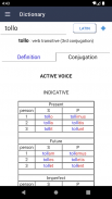 Scriba Latin dictionary screenshot 7