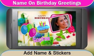 Birthday Greeting Cards Maker: Create photo frames screenshot 1