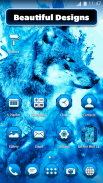 Tema do Lobo de Fogo Azul screenshot 4