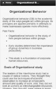 Organizational Behavior screenshot 1