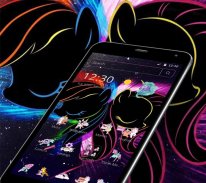 Black Neon Unicorn Theme screenshot 6