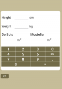 BSA calculator screenshot 3