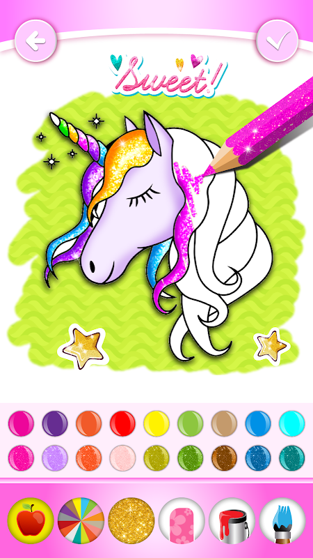 Download Unicorn Coloring Book Glitter 1 3 Download Android Apk Aptoide