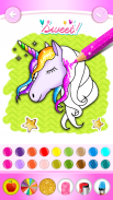 Unicorn Coloring Book Glitter screenshot 0