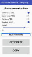 PasswordRandomize - Генератор паролей screenshot 1